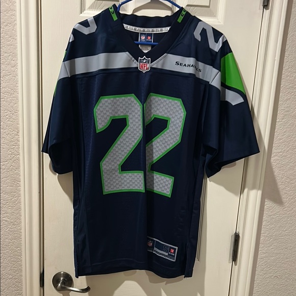 Seattle Seahawks Jersey with Number 22 - Picture 3 of 7